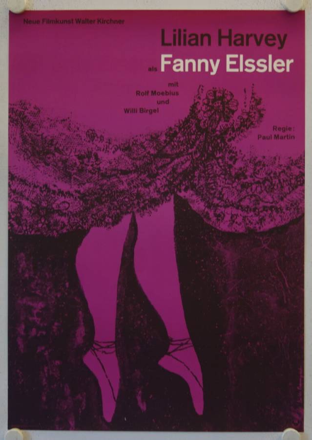 Fanny Elssler originales deutsches Filmplakat (R60s)